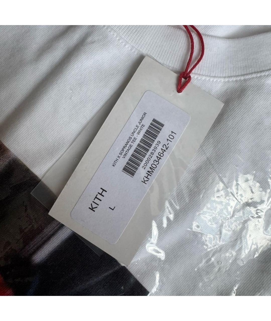 KITH Белая хлопковая футболка, фото 3