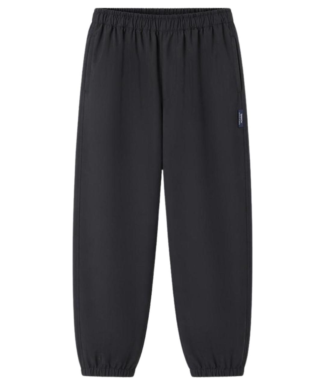 COMME DES GARÇONS HOMME PLUS Черные хлопковые повседневные брюки, фото 1