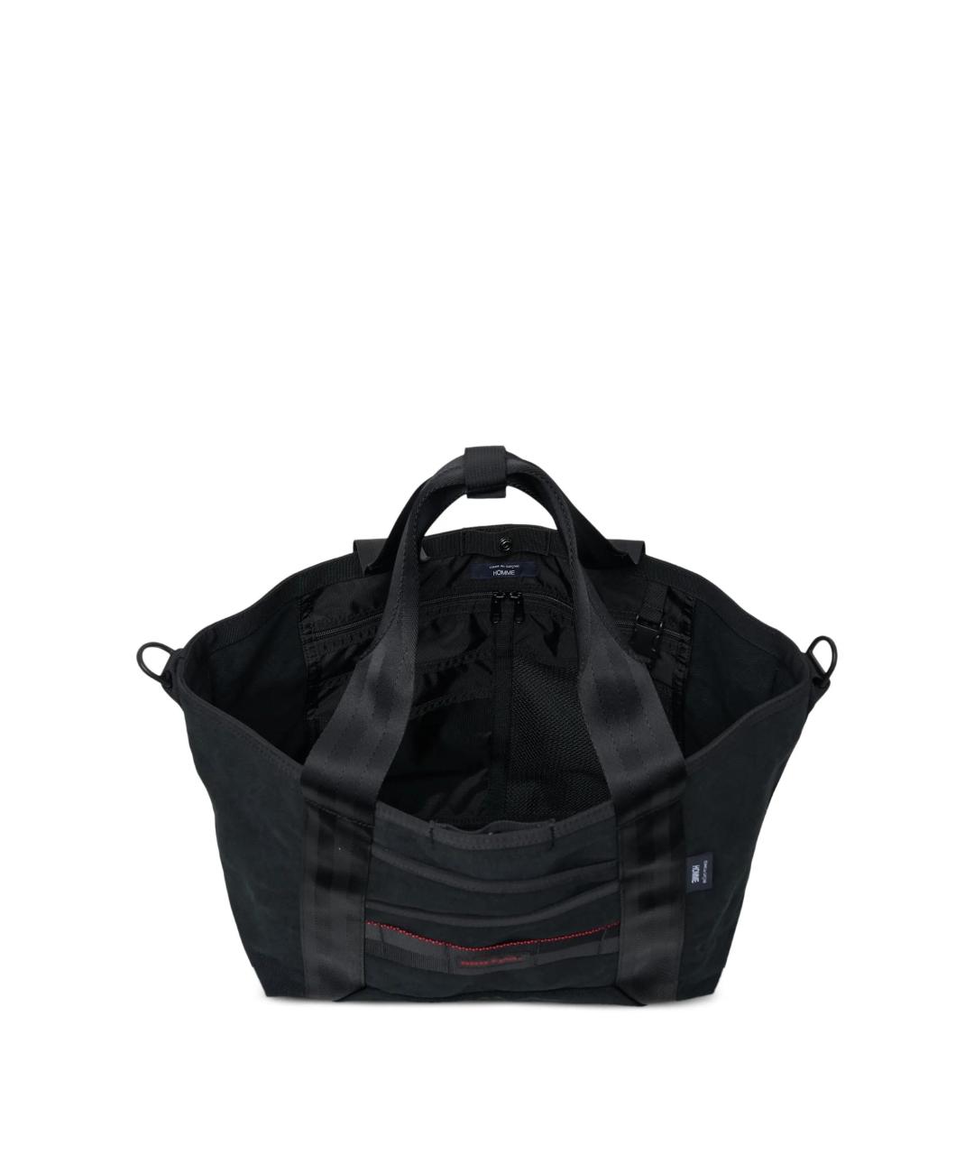 COMME DES GARÇONS HOMME PLUS Черная хлопковая сумка тоут, фото 3