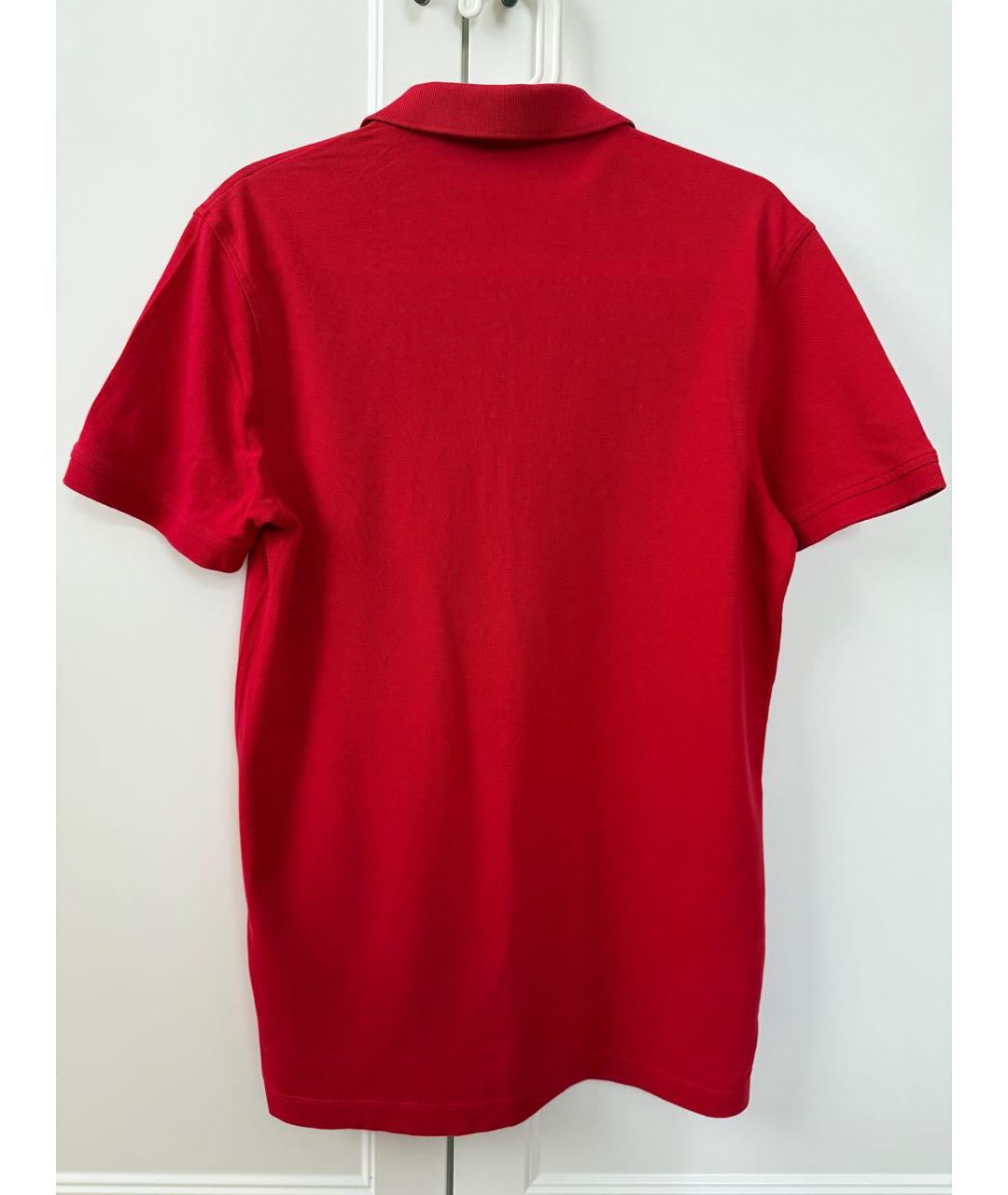 ZEGNA Красное хлопковое поло с коротким рукавом, фото 2