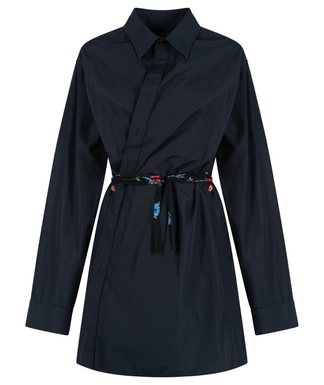 BALENCIAGA Черное хлопковое повседневное платье, фото 1