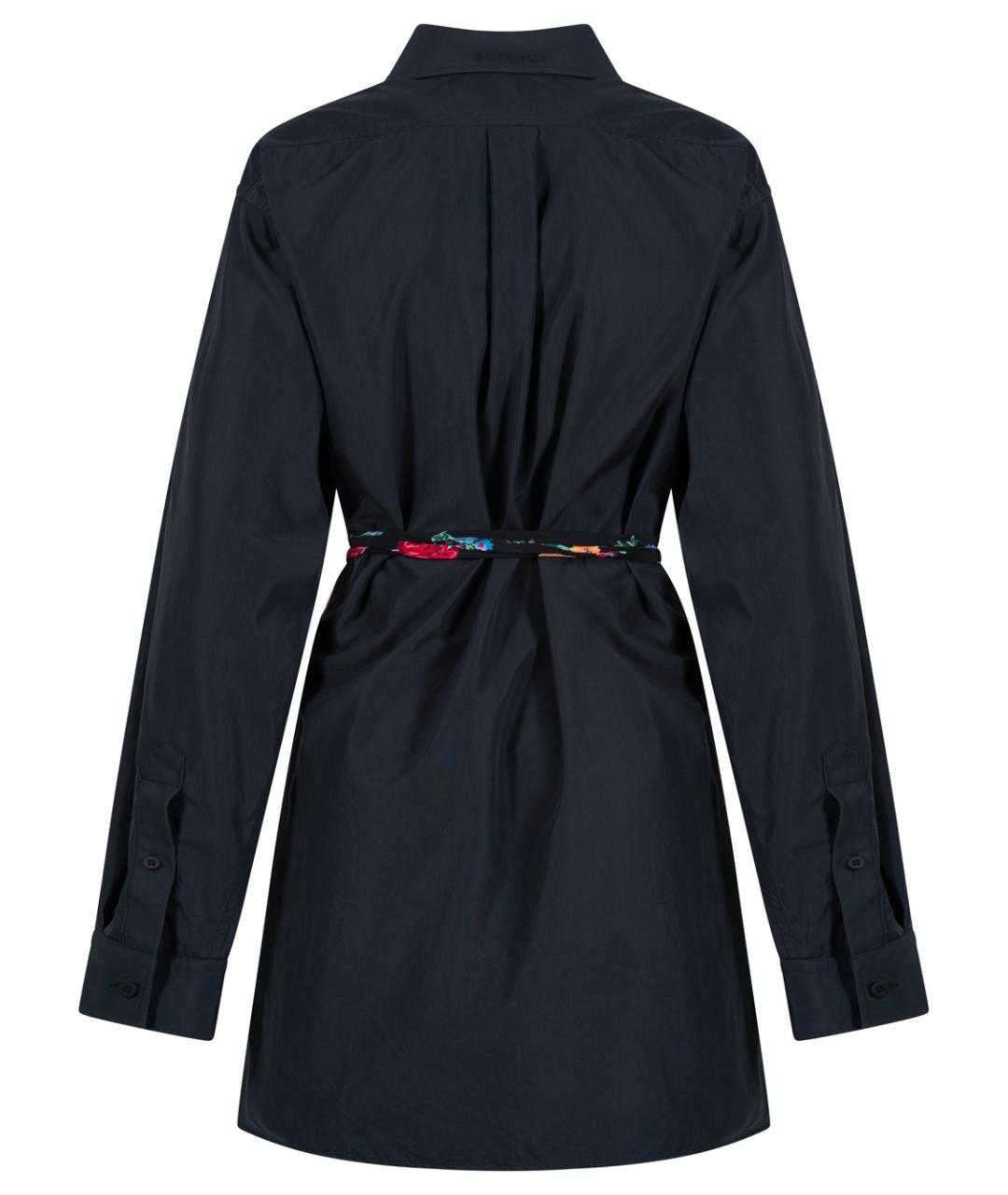 BALENCIAGA Черное хлопковое повседневное платье, фото 2