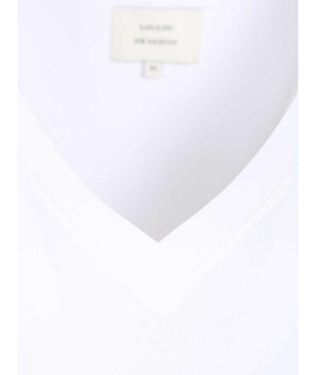 LOULOU STUDIO Белая хлопковая футболка, фото 3