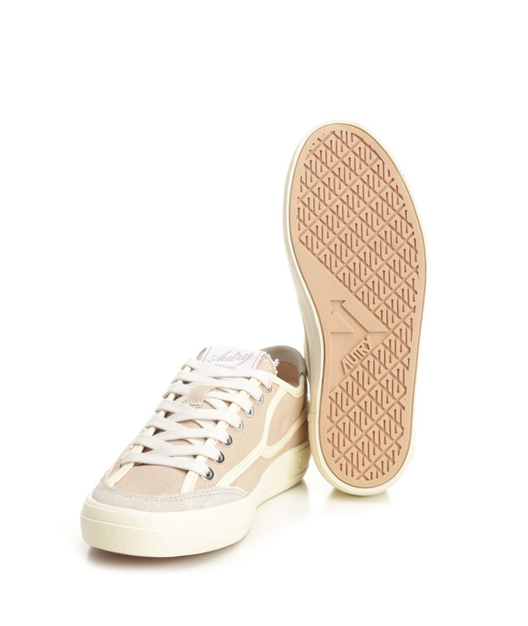 AUTRY Бежевые текстильные кеды, фото 5