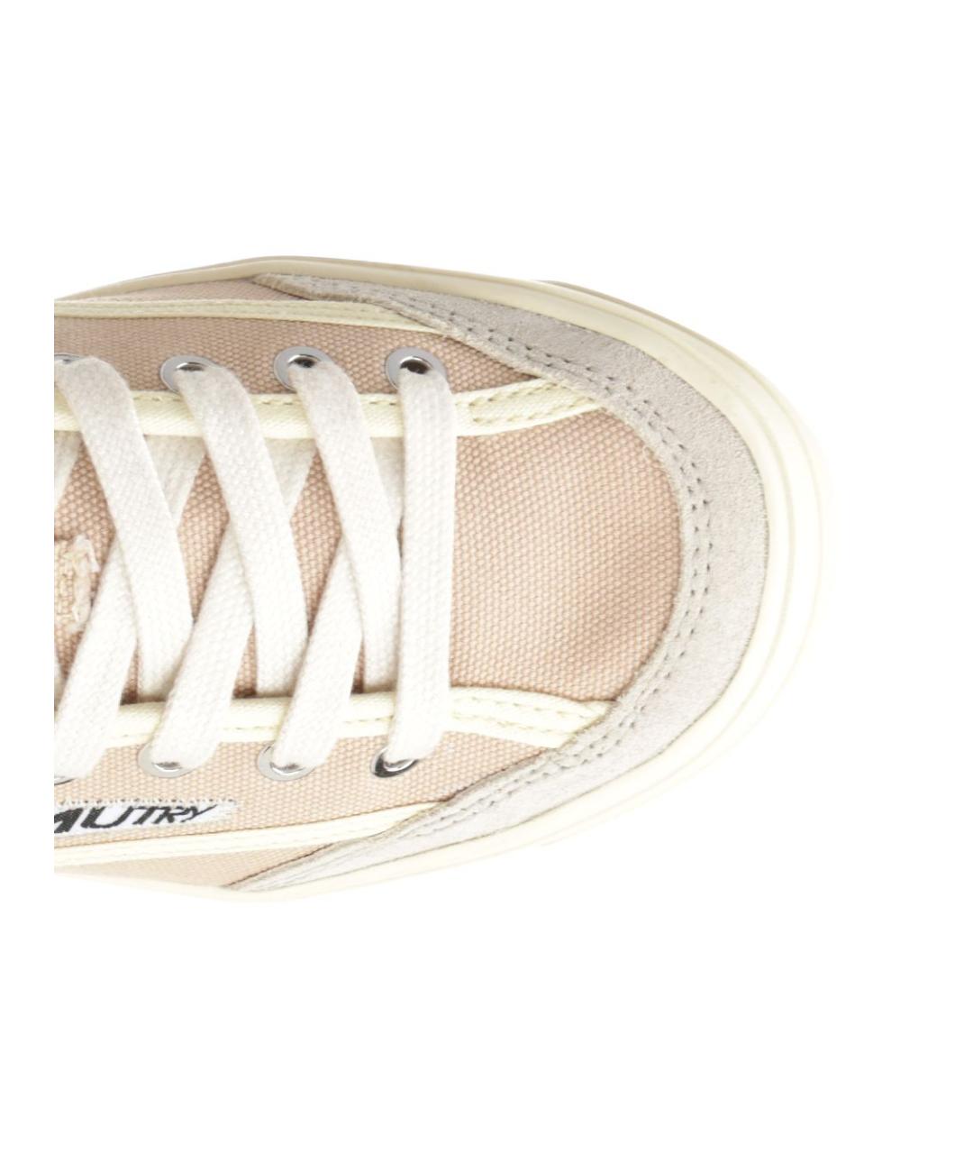 AUTRY Бежевые текстильные кеды, фото 4