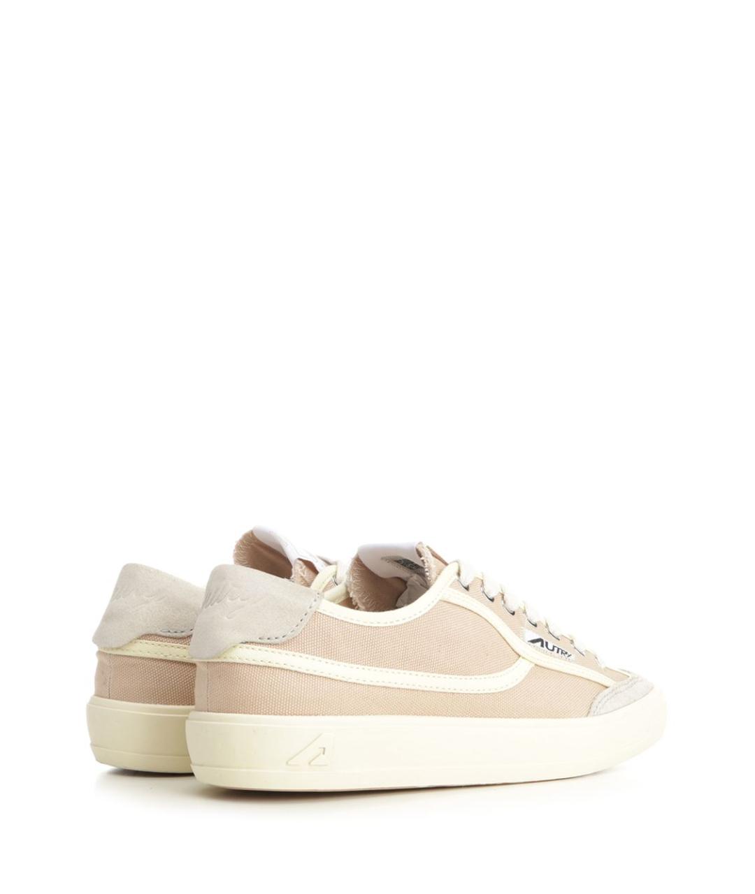 AUTRY Бежевые текстильные кеды, фото 3