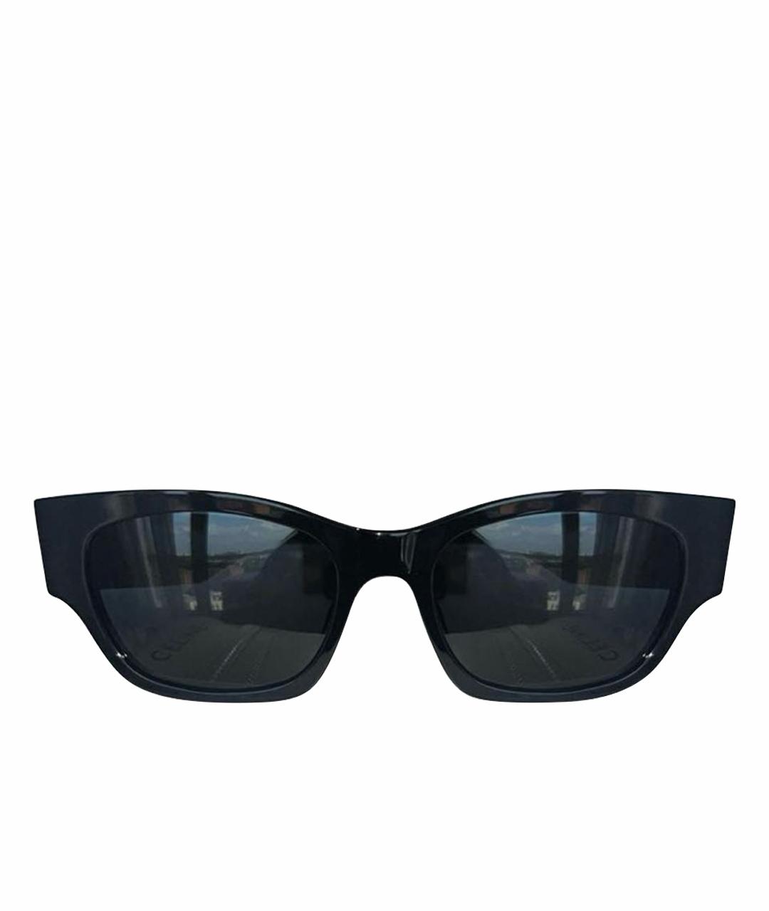 CELINE Черные пластиковые солнцезащитные очки, фото 1