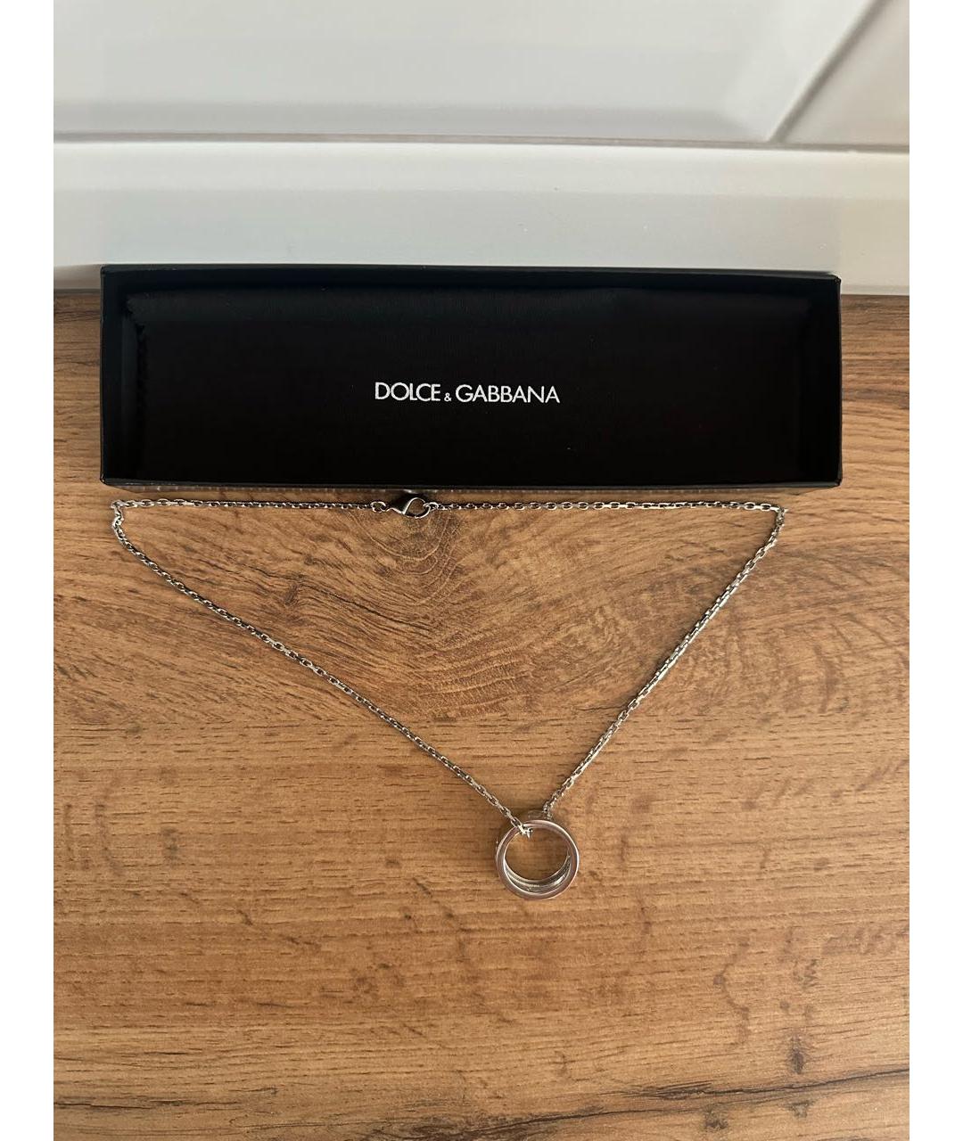 DOLCE&GABBANA Белая цепочка/подвеска, фото 8