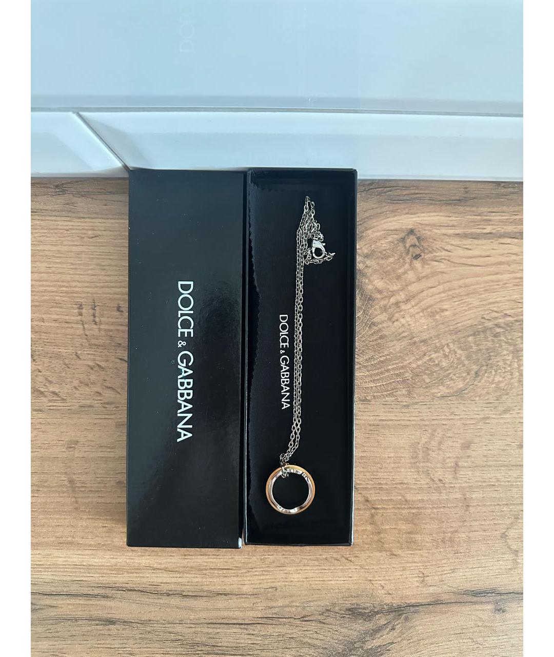 DOLCE&GABBANA Белая цепочка/подвеска, фото 6