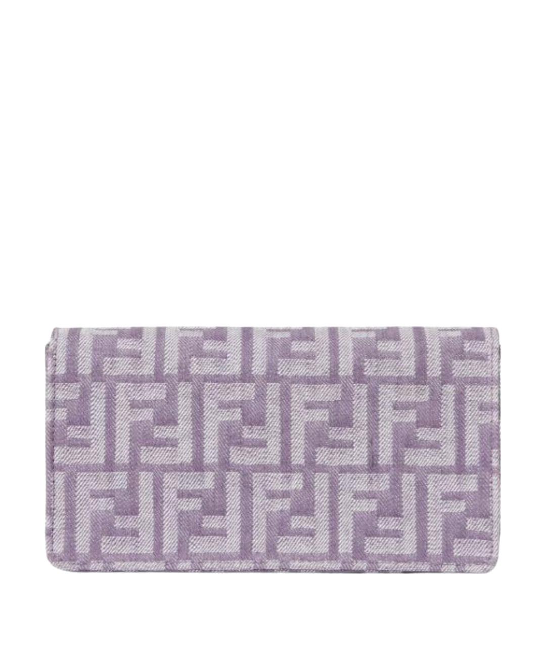 FENDI Фиолетовая тканевая сумка через плечо, фото 3