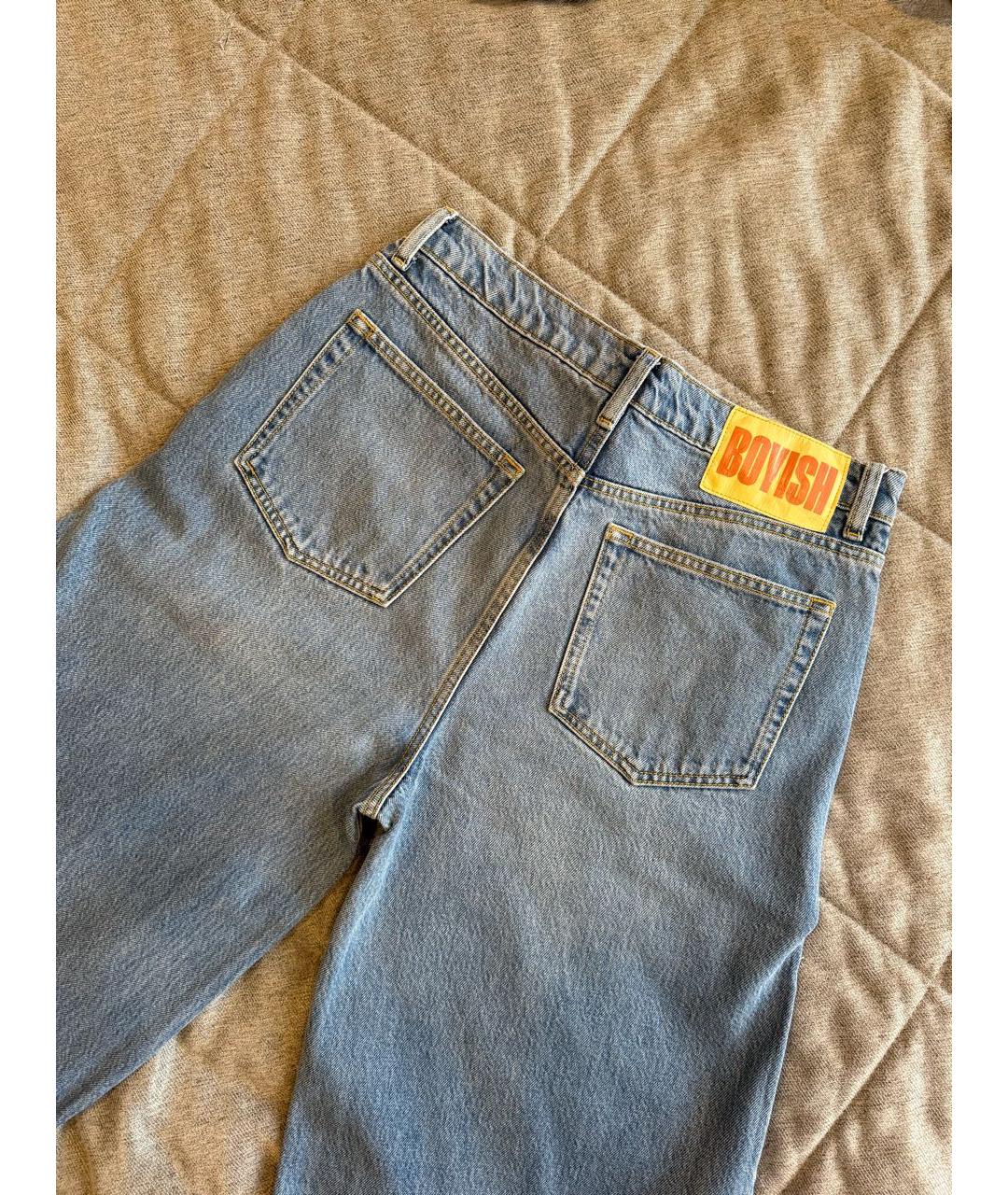 BOYISH Синие хлопко-лиоцелловые прямые джинсы, фото 2