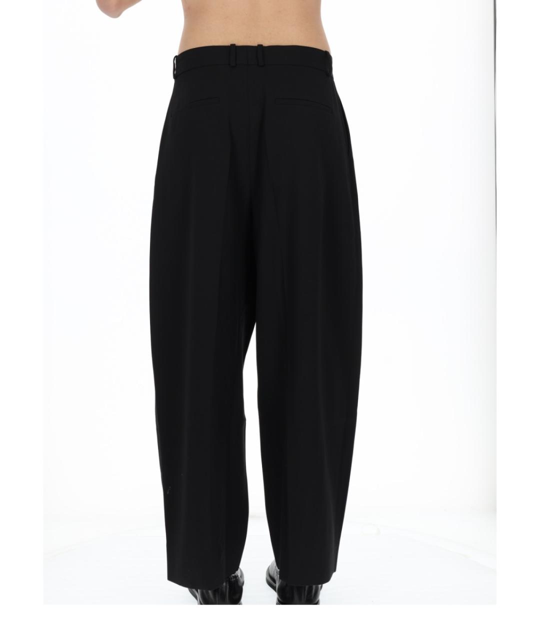 STUDIO NICHOLSON Черные полиэстеровые повседневные брюки, фото 2