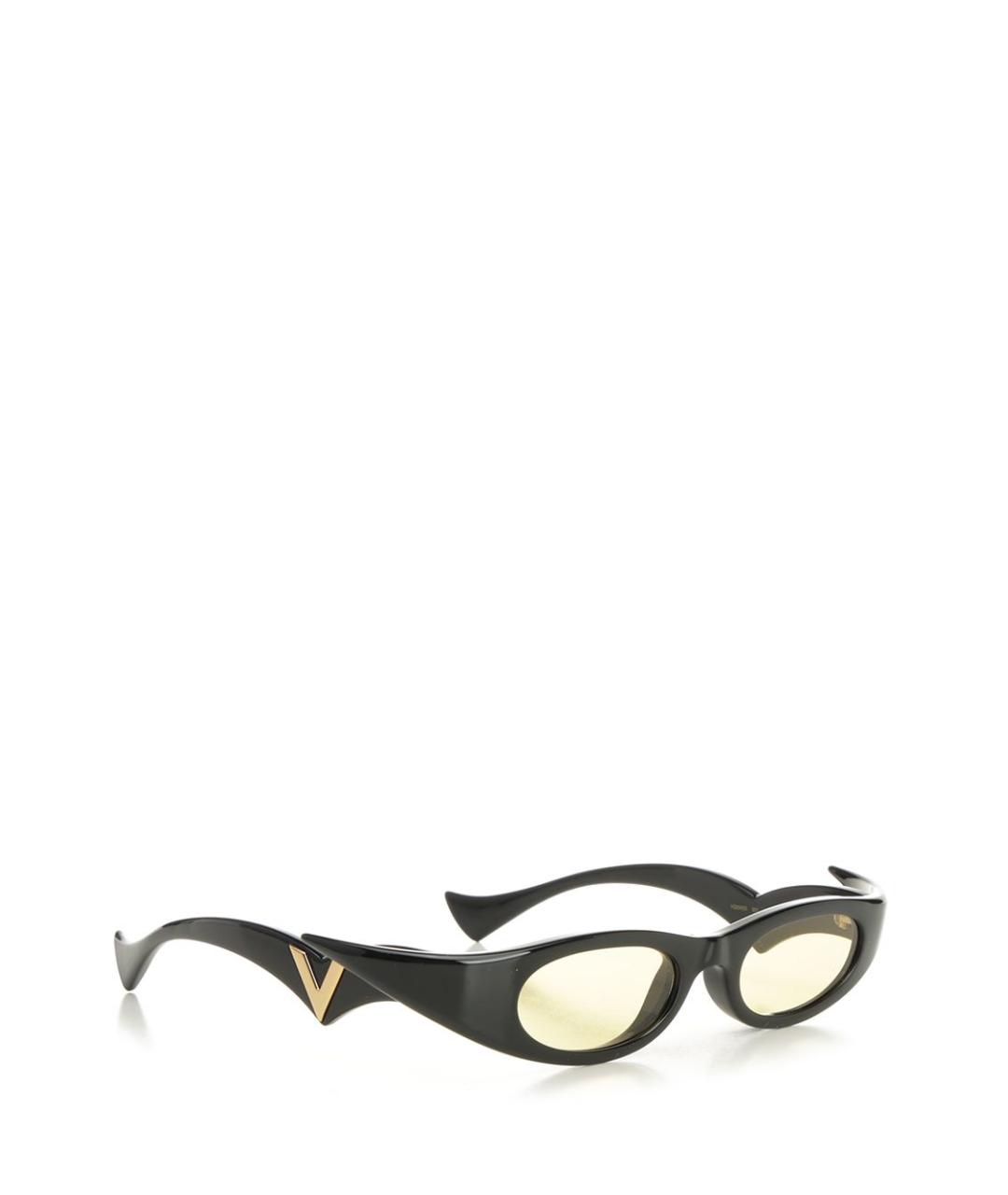 VALENTINO Черные пластиковые солнцезащитные очки, фото 1