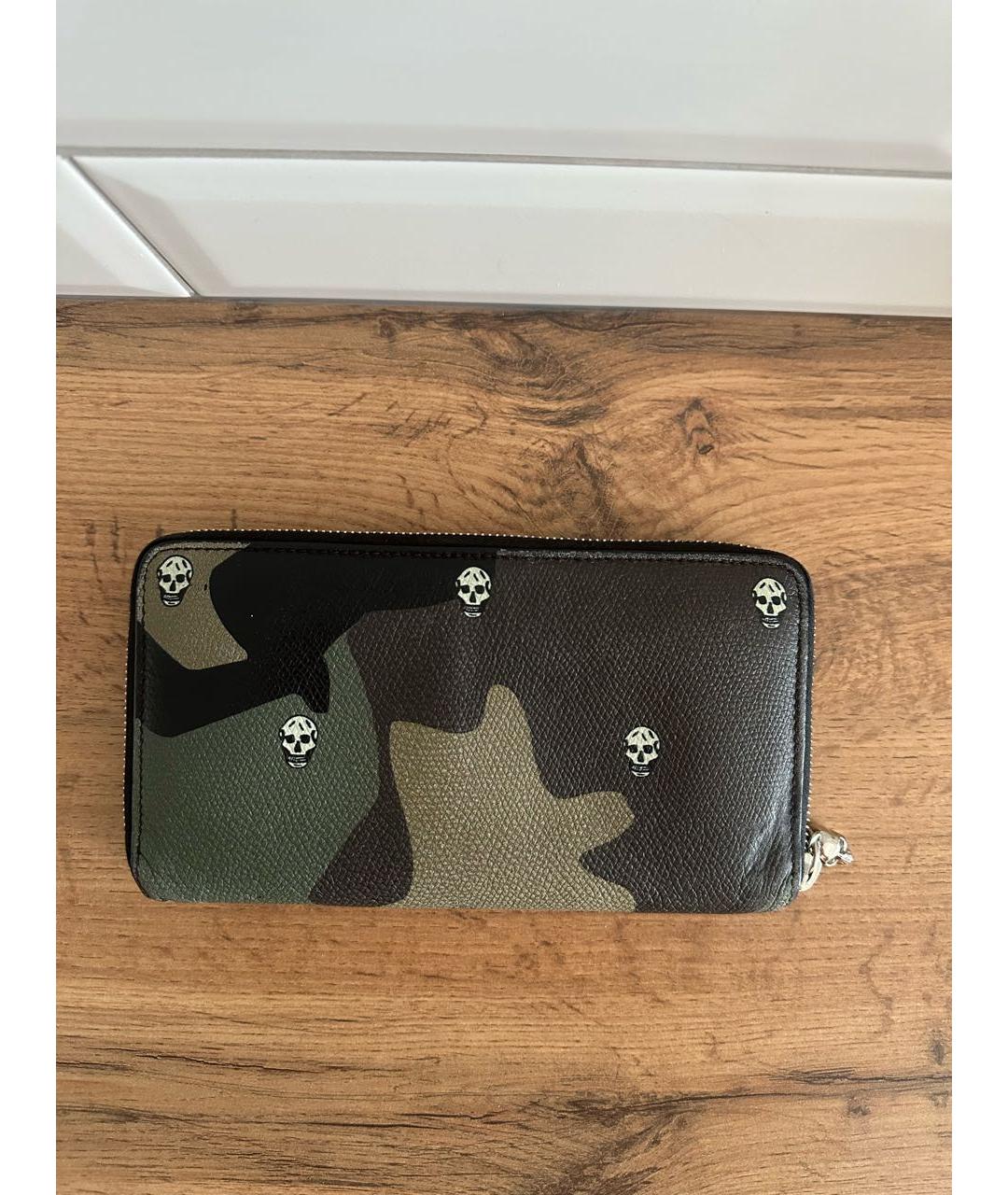 ALEXANDER MCQUEEN Зеленый кошелек, фото 2