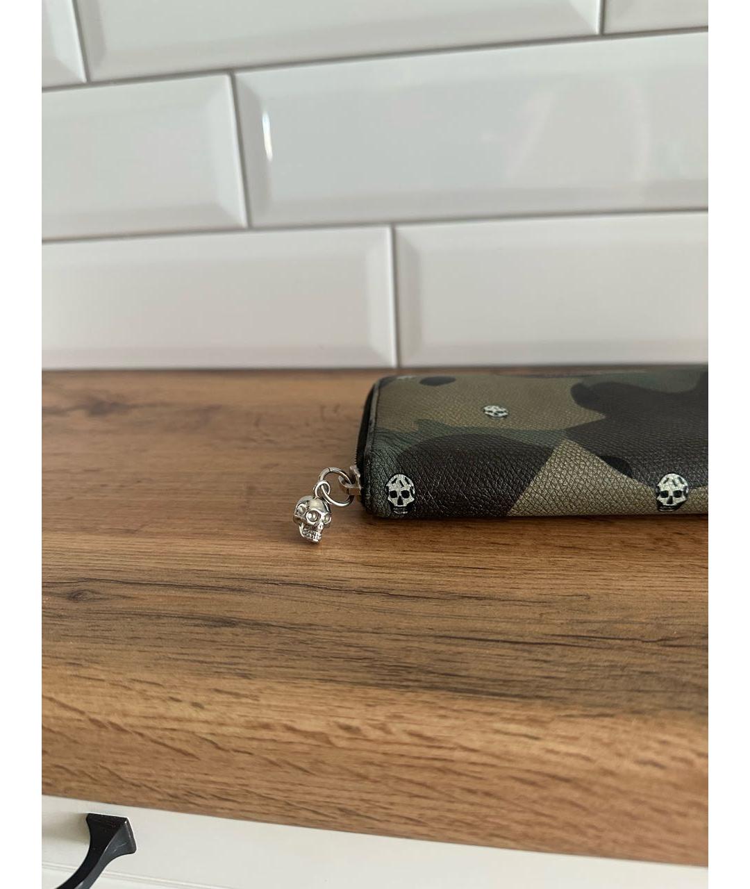 ALEXANDER MCQUEEN Зеленый кошелек, фото 4