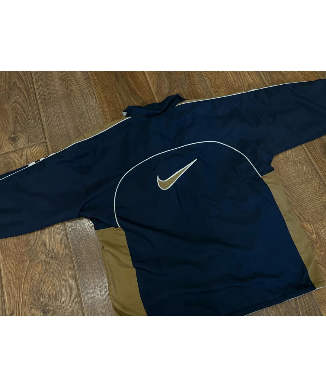 NIKE Темно-синяя полиэстеровая куртка, фото 3