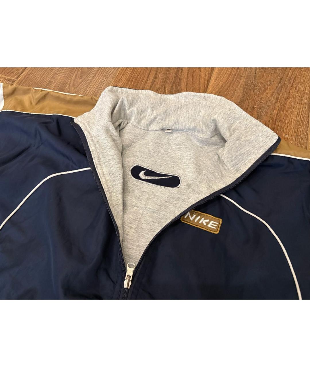 NIKE Темно-синяя полиэстеровая куртка, фото 2