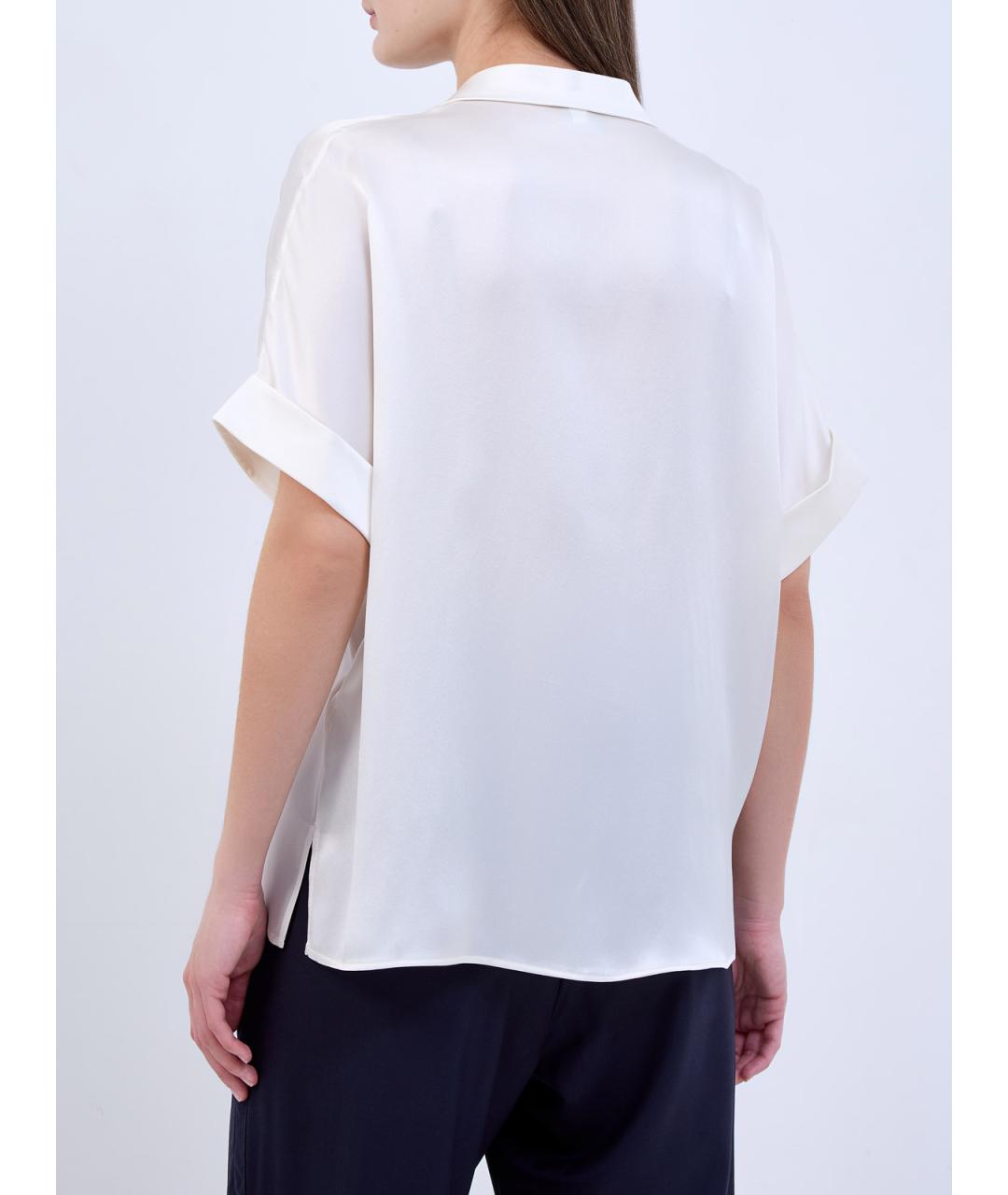 ELEVENTY Белая шелковая рубашка, фото 4