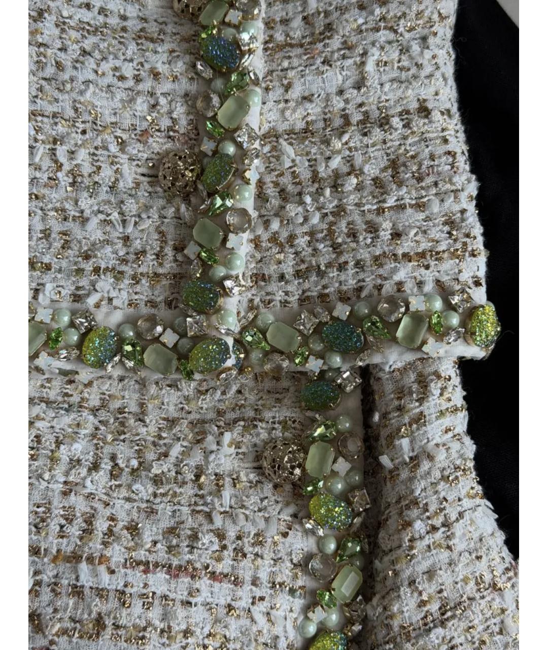 CHANEL Бежевый твидовый костюм с юбками, фото 3