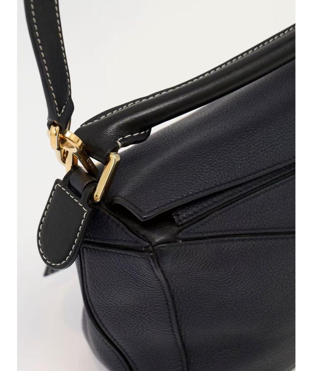 LOEWE Черная кожаная сумка через плечо, фото 3