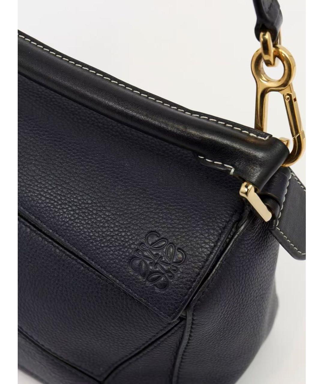 LOEWE Черная кожаная сумка через плечо, фото 6