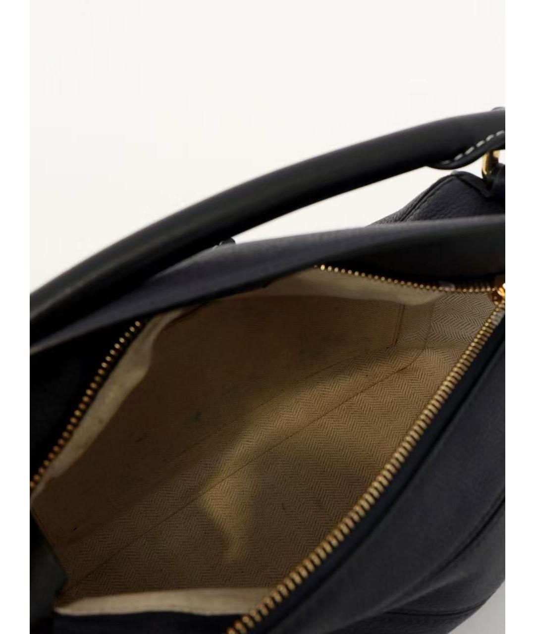 LOEWE Черная кожаная сумка через плечо, фото 7