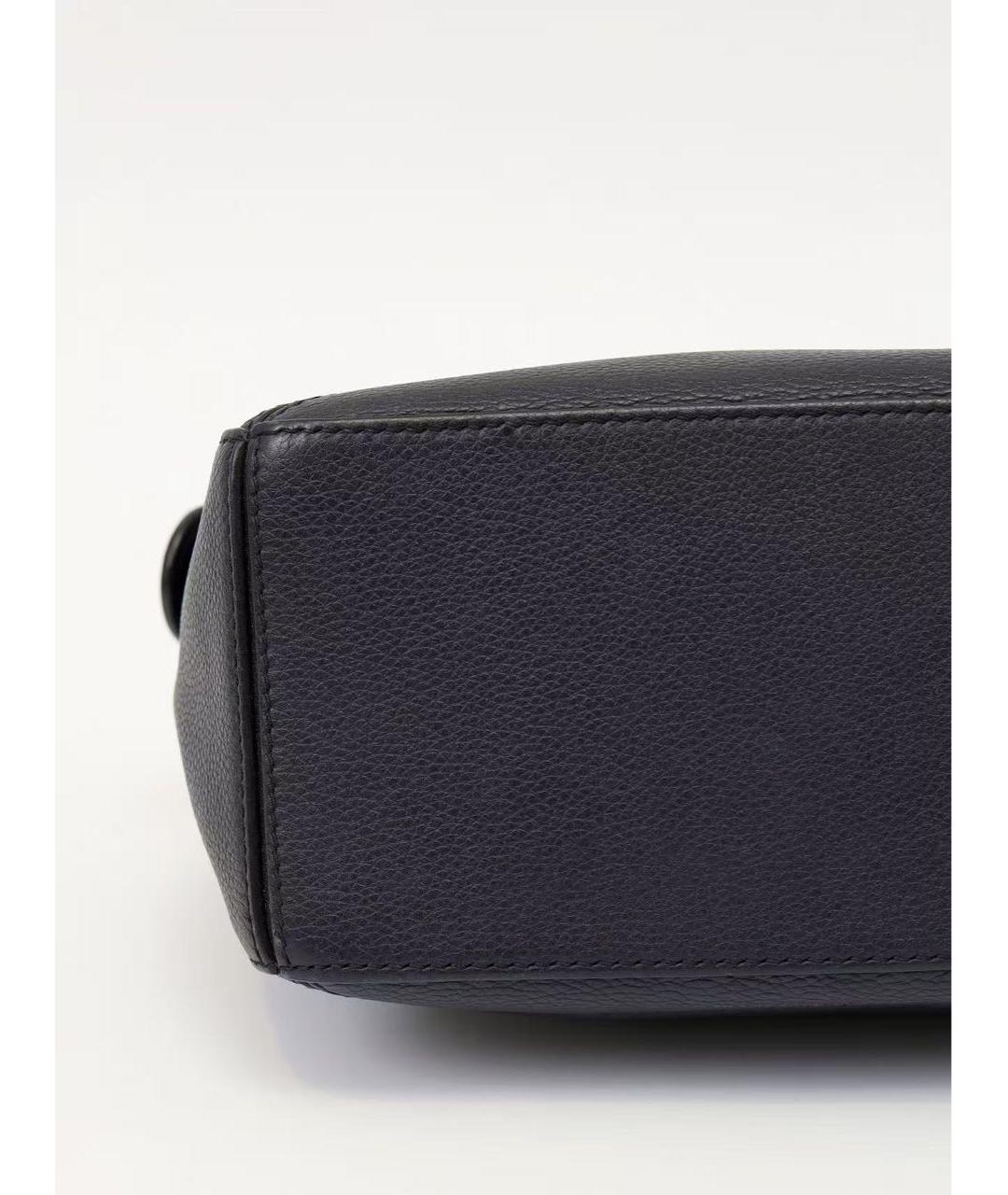 LOEWE Черная кожаная сумка через плечо, фото 8