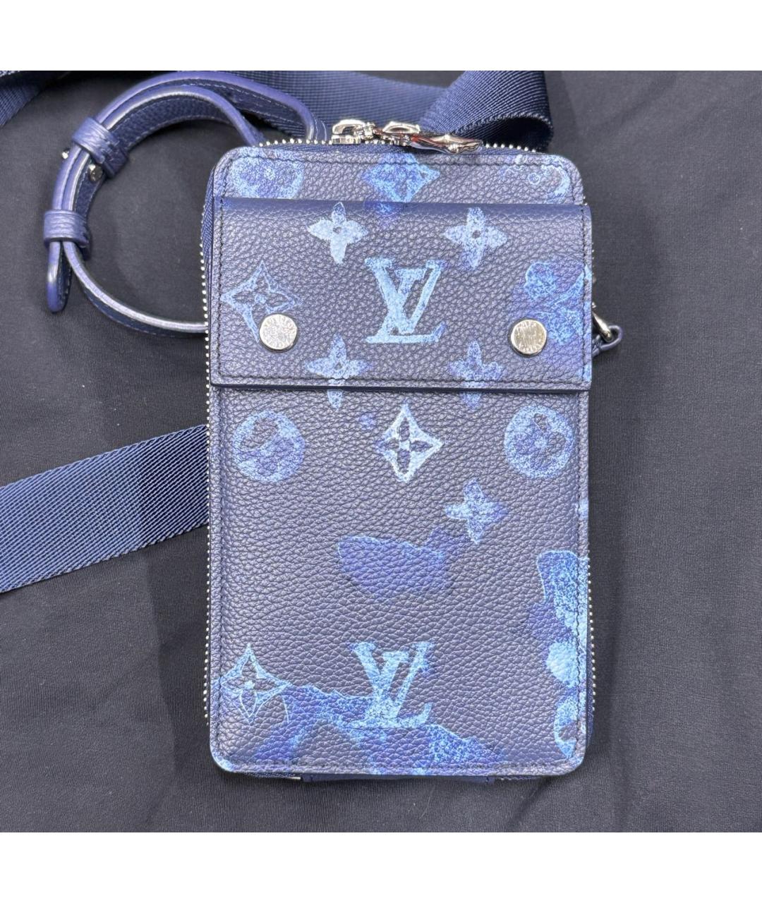 LOUIS VUITTON Синяя кожаная сумка на плечо, фото 9