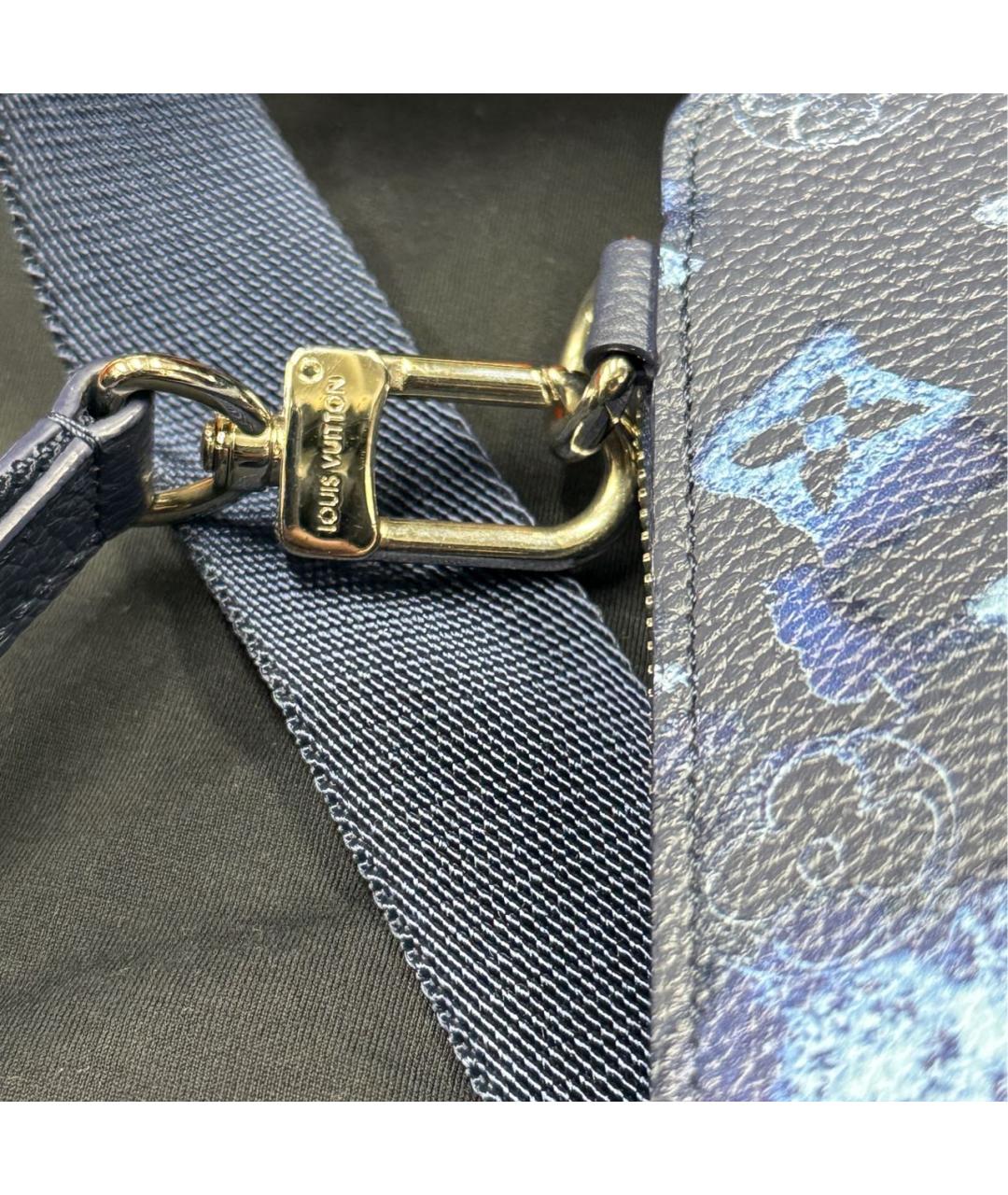 LOUIS VUITTON Синяя кожаная сумка на плечо, фото 8