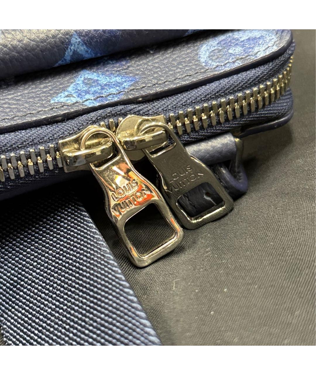 LOUIS VUITTON Синяя кожаная сумка на плечо, фото 7
