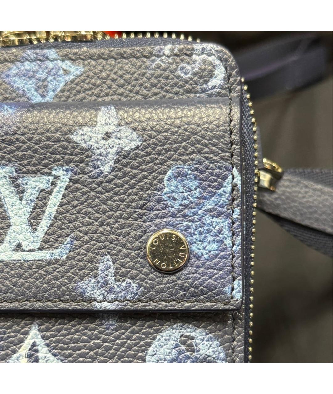 LOUIS VUITTON Синяя кожаная сумка на плечо, фото 4