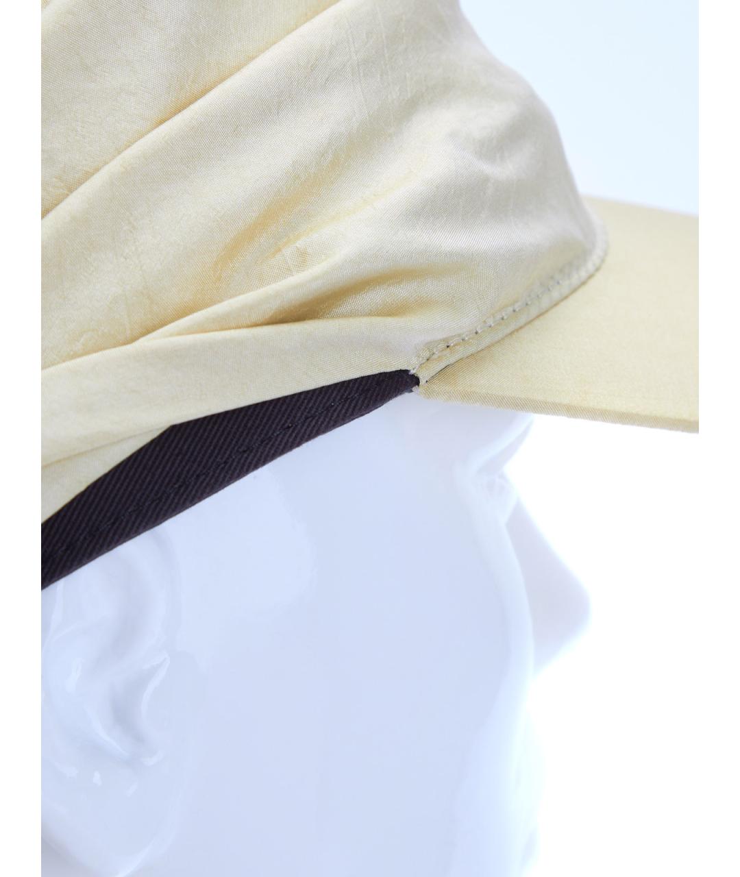 JIL SANDER Бежевая кепка, фото 3