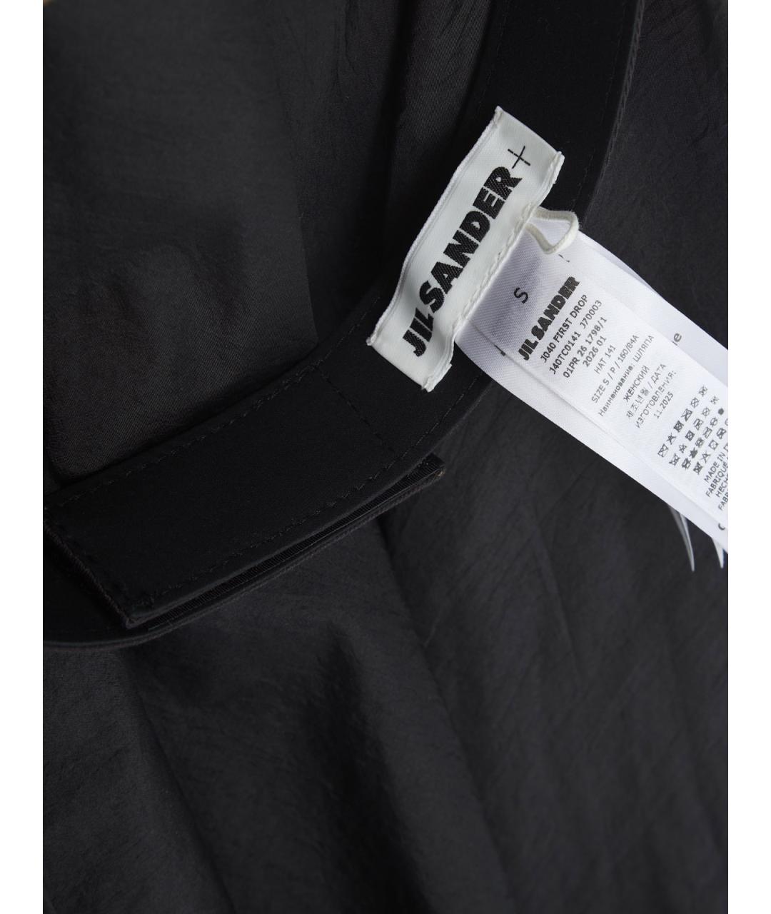 JIL SANDER Черная кепка, фото 4