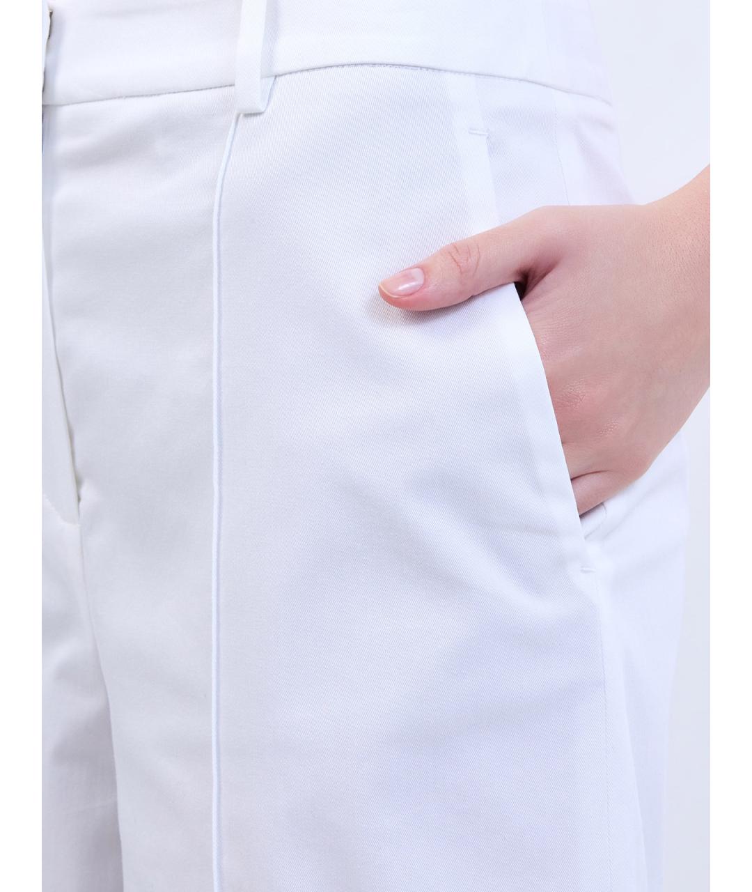 ELEVENTY Белые хлопковые шорты, фото 4