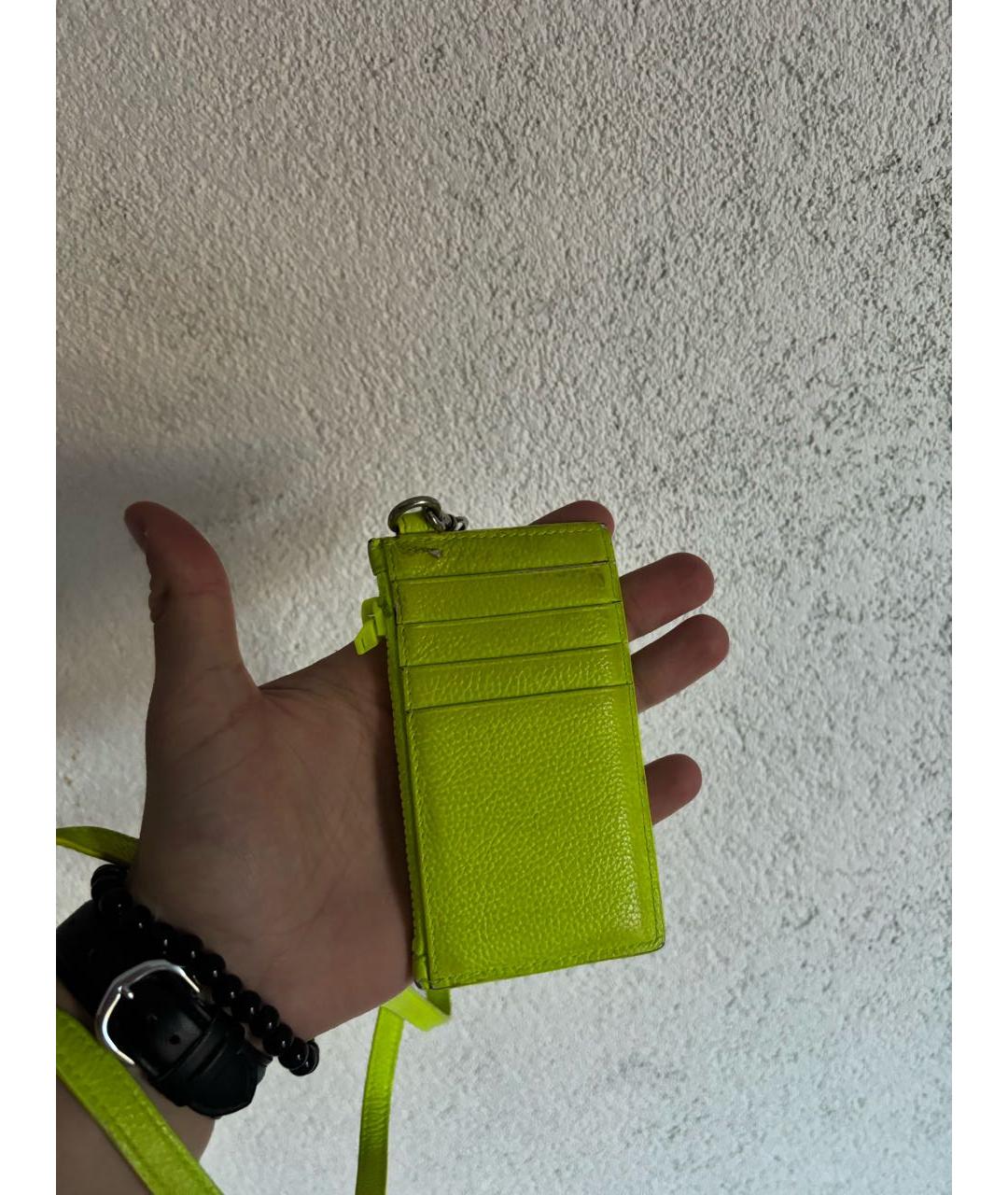 BALENCIAGA Салатовый кардхолдер, фото 4