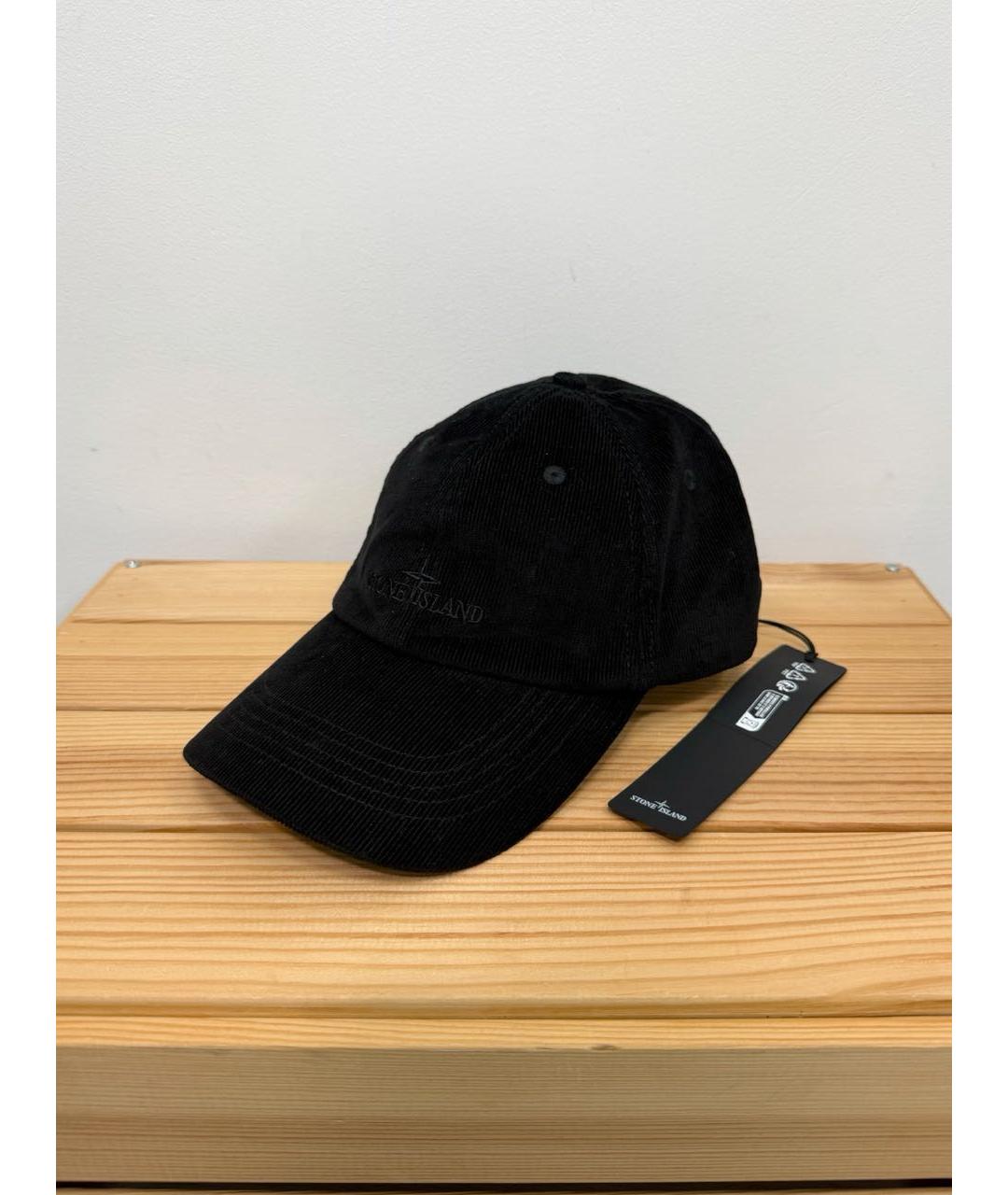 STONE ISLAND Черная хлопковая кепка/бейсболка, фото 5