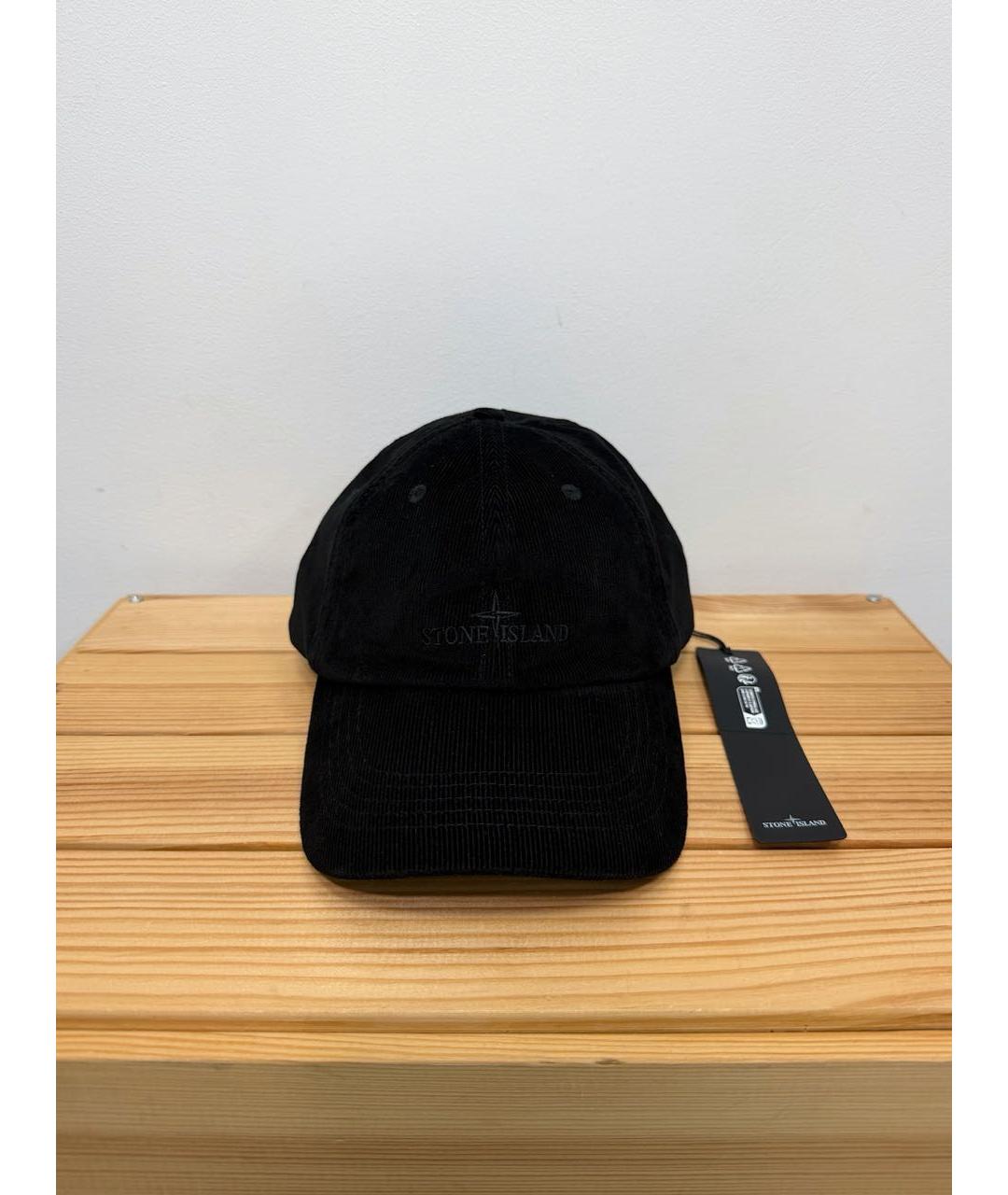 STONE ISLAND Черная хлопковая кепка/бейсболка, фото 2