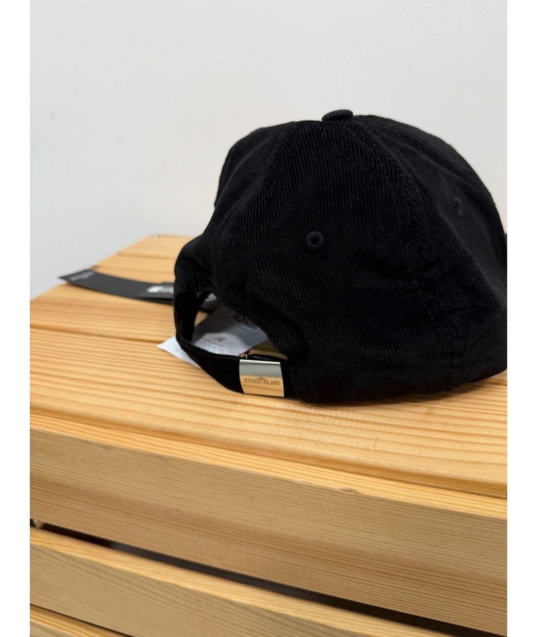 STONE ISLAND Черная хлопковая кепка/бейсболка, фото 3