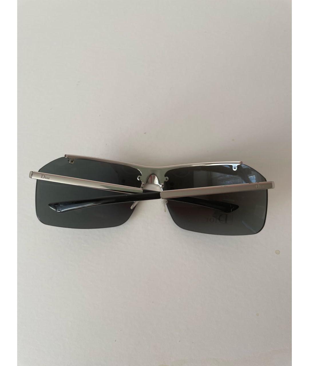 CHRISTIAN DIOR Черные металлические солнцезащитные очки, фото 5