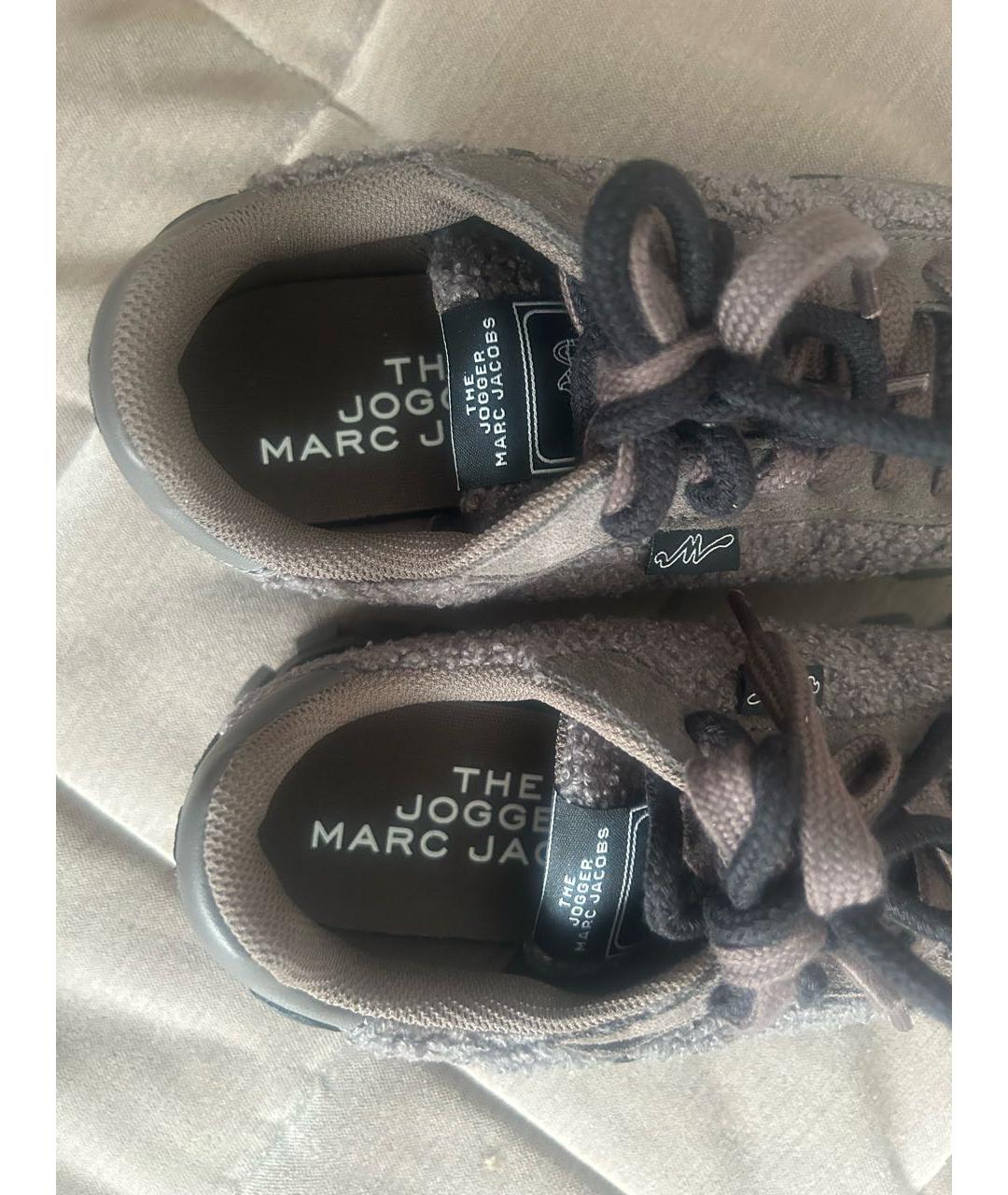 MARC JACOBS Коричневые замшевые кроссовки, фото 3