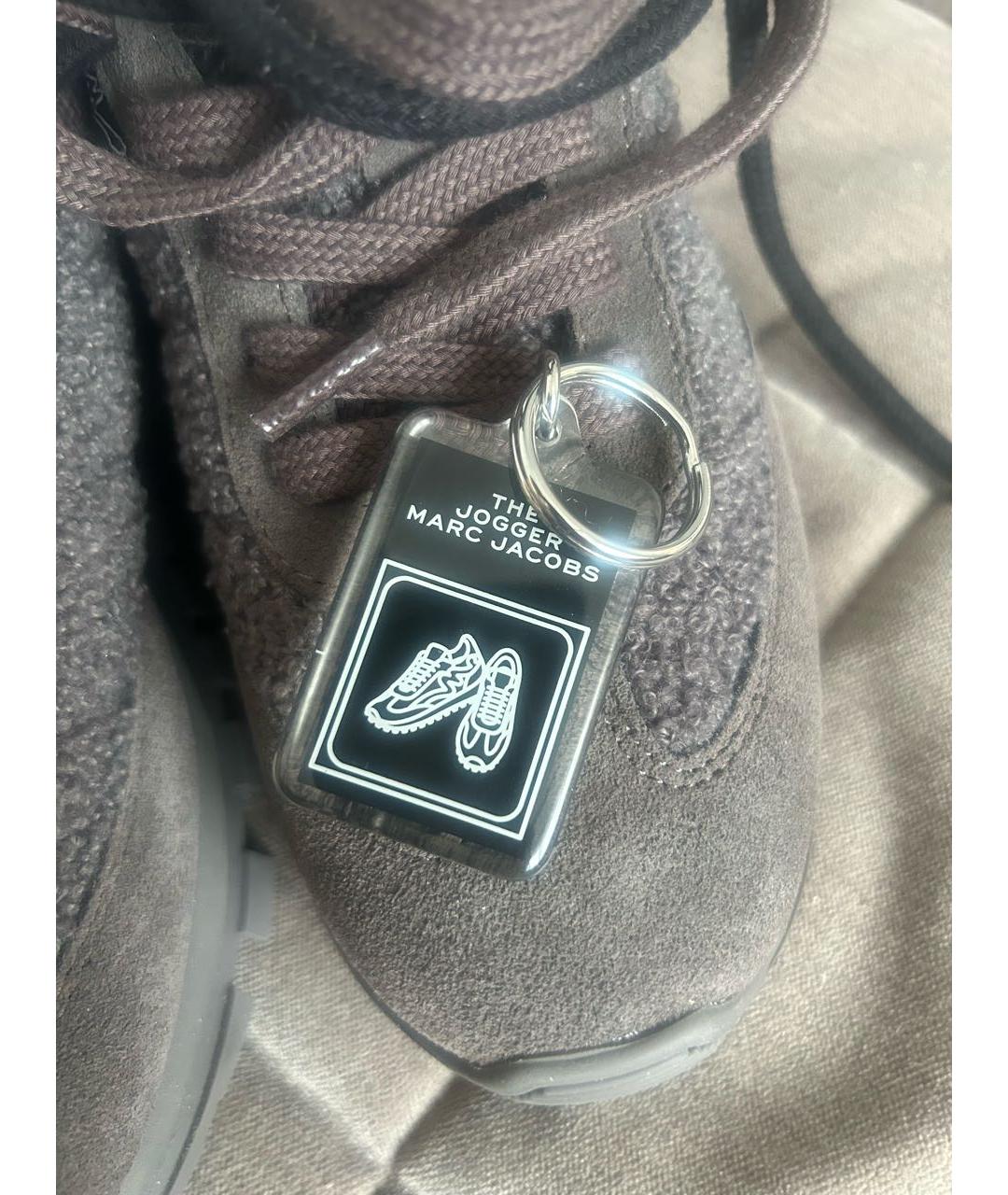 MARC JACOBS Коричневые замшевые кроссовки, фото 7