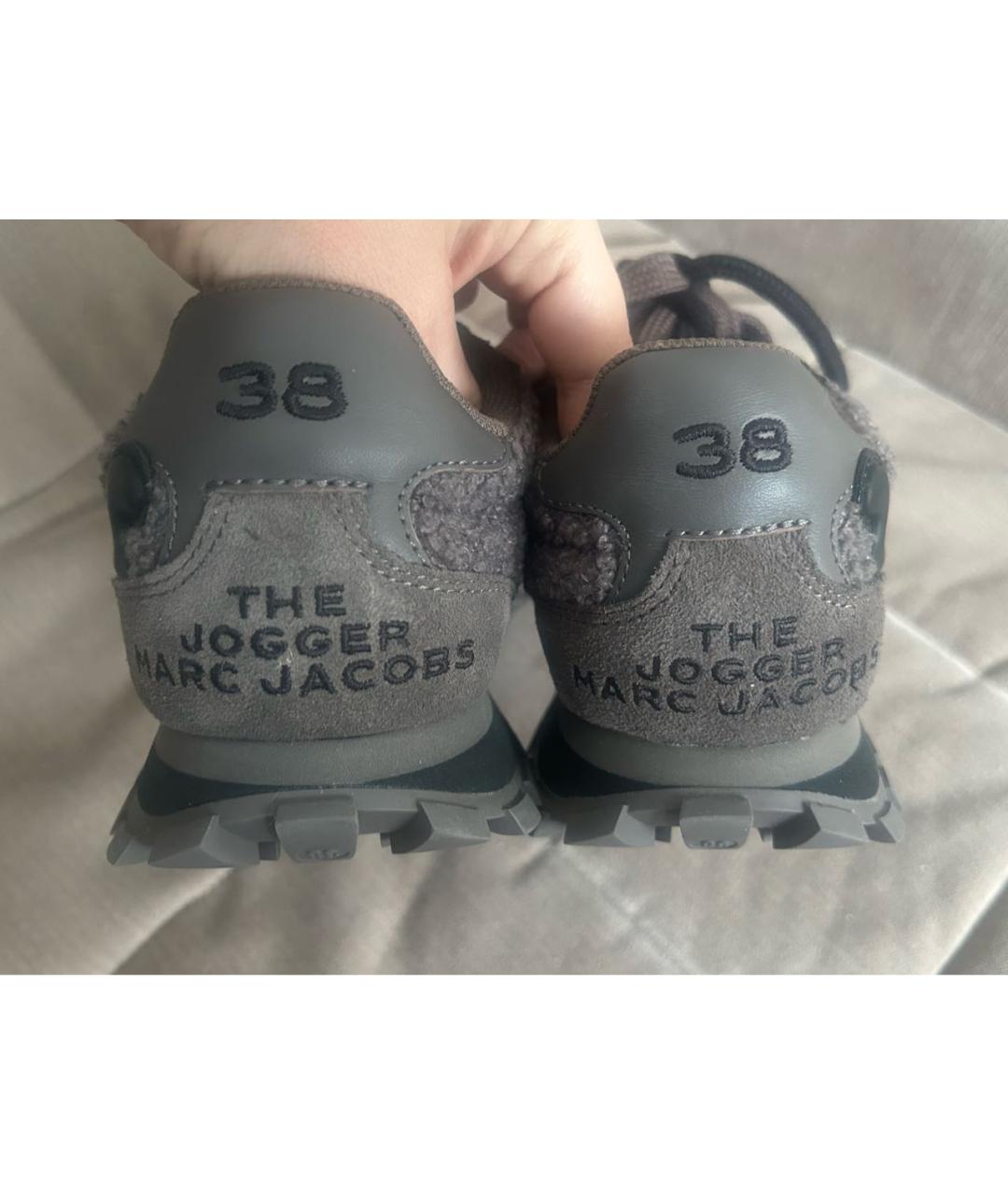 MARC JACOBS Коричневые замшевые кроссовки, фото 4