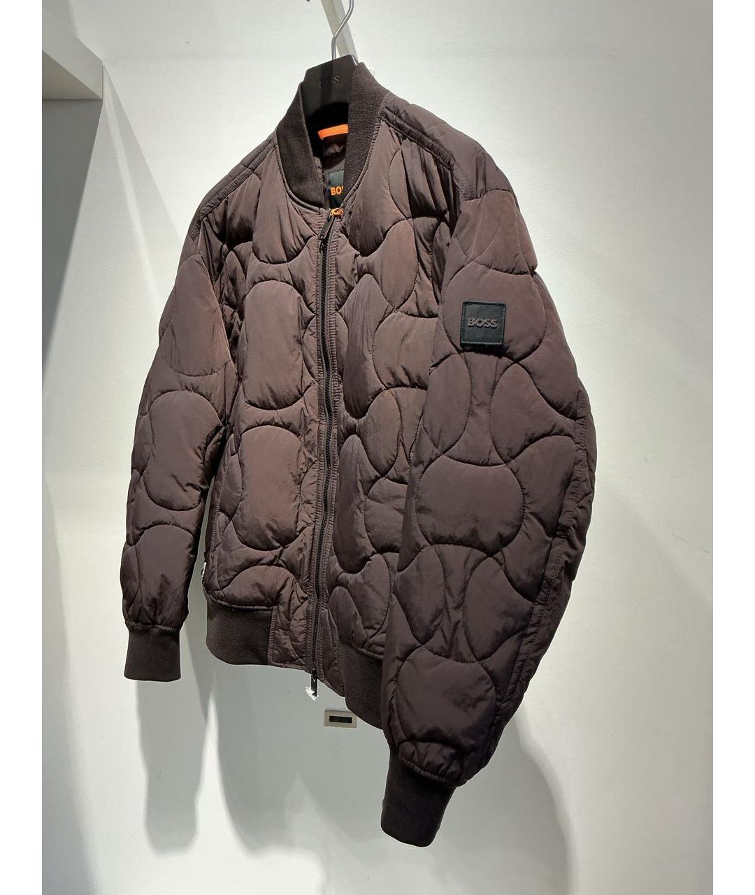 HUGO BOSS Коричневая полиэстеровая куртка, фото 2