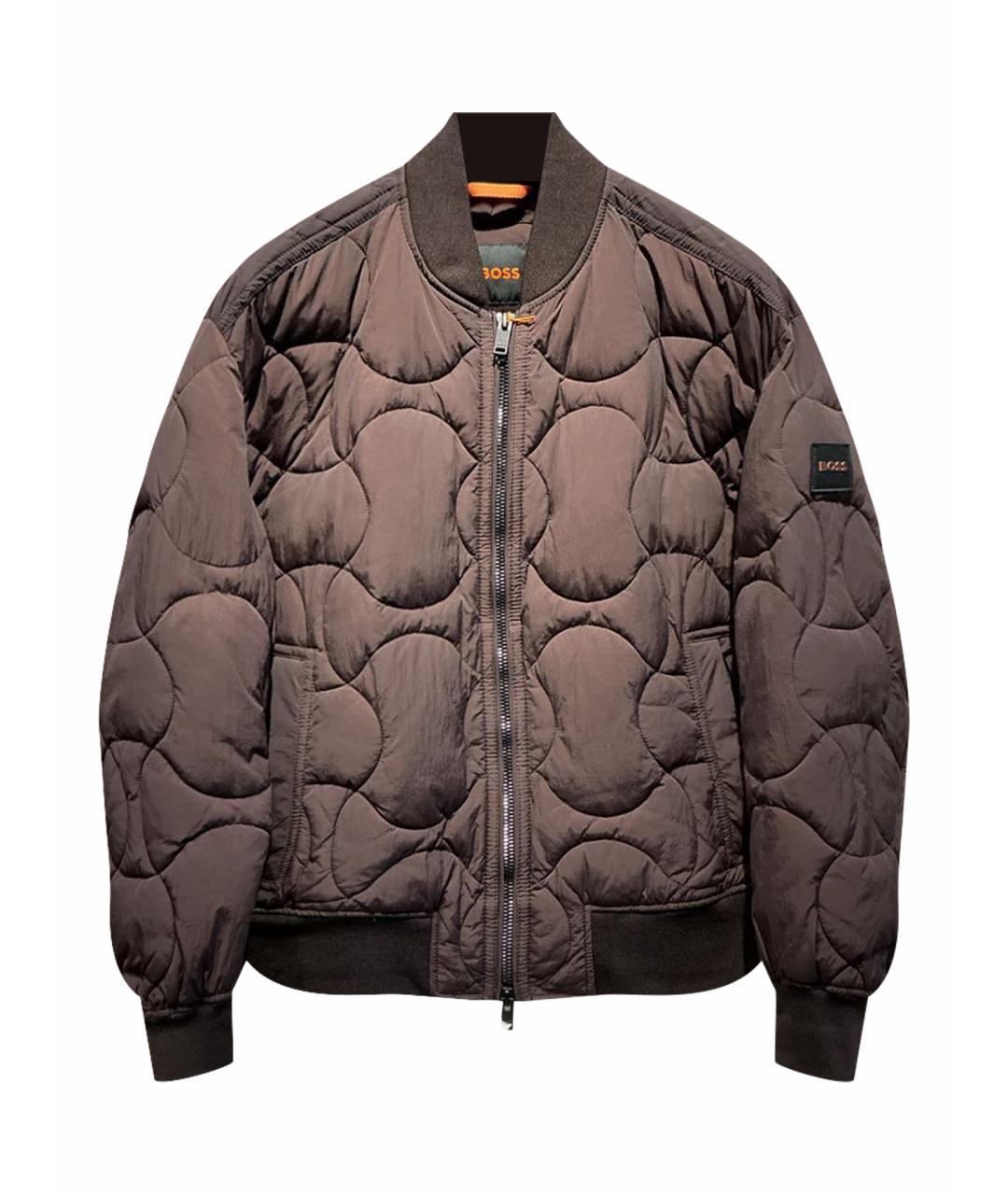 HUGO BOSS Коричневая полиэстеровая куртка, фото 1