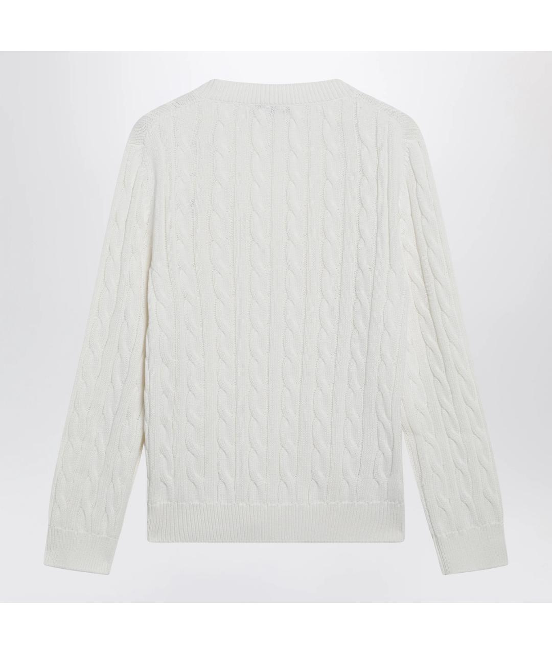 PRADA Белый хлопковый джемпер / свитер, фото 2