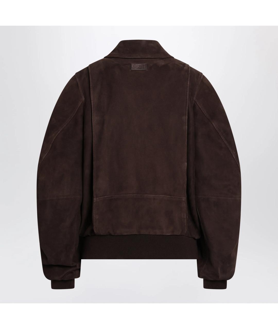 LOEWE Коричневая замшевая куртка, фото 2