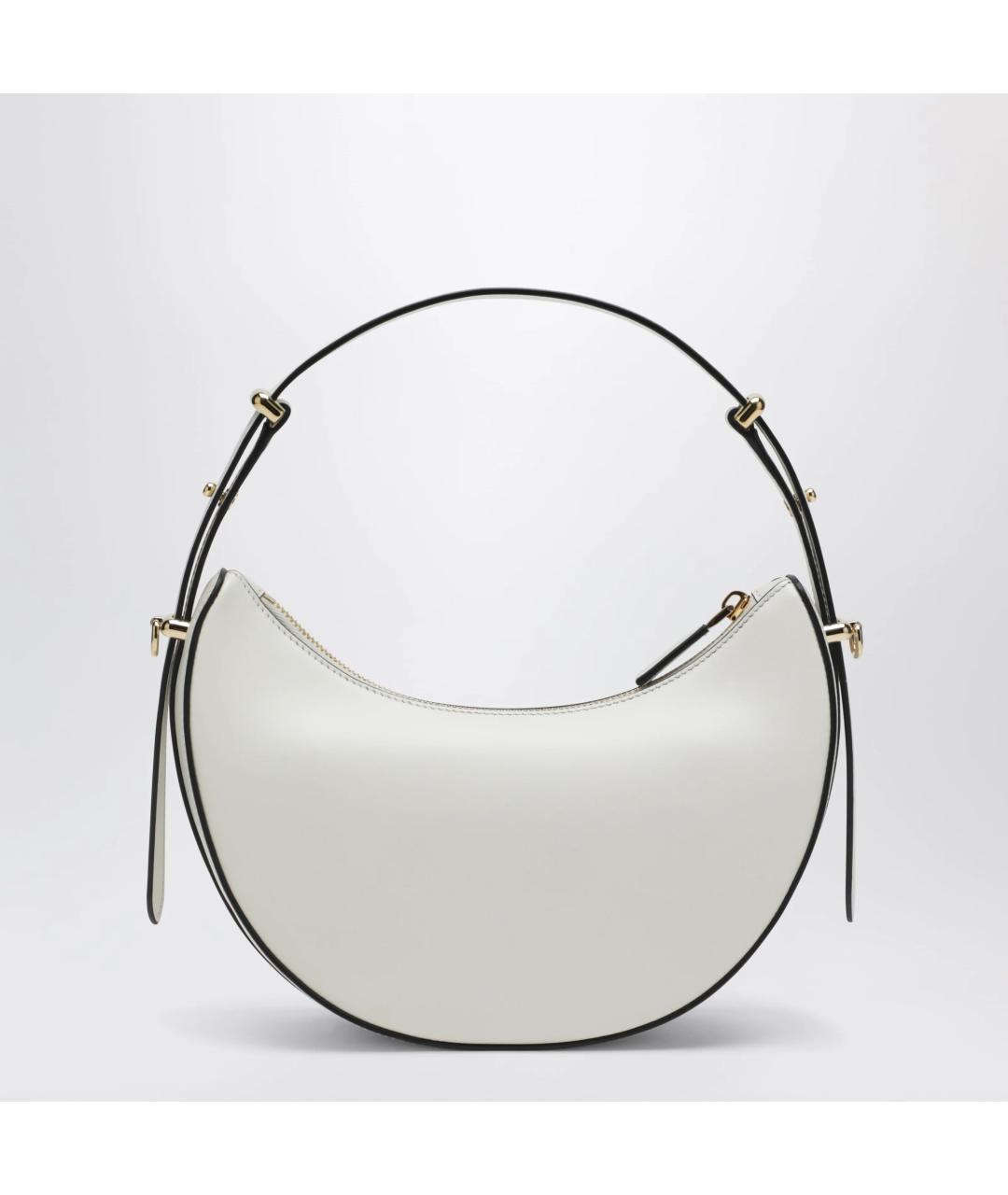 PRADA Белая кожаная сумка через плечо, фото 2