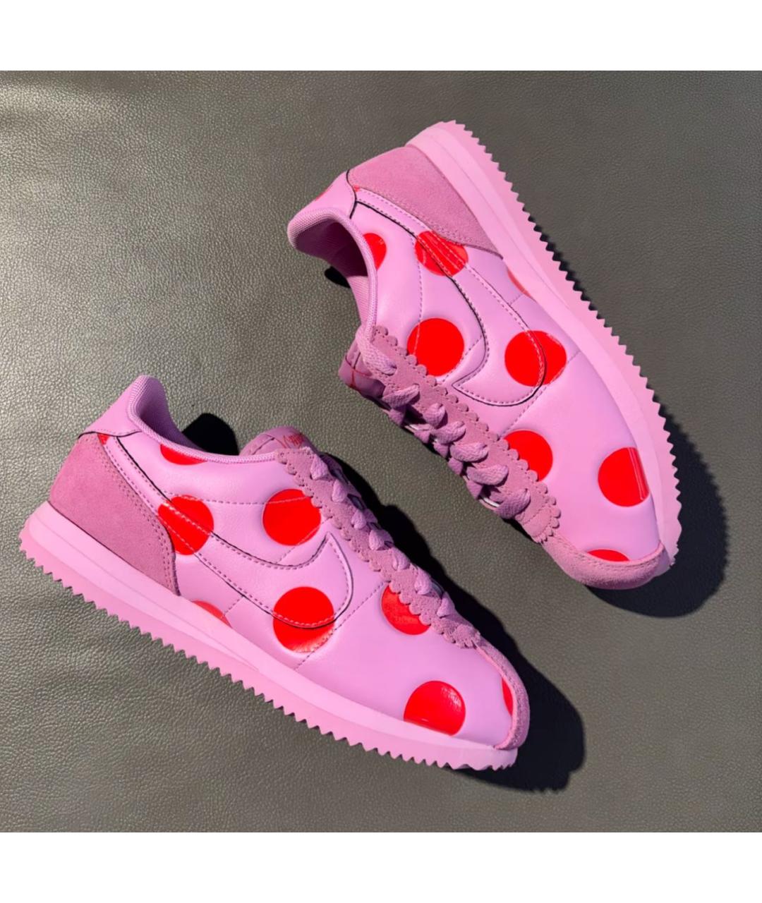 NIKE Розовые кожаные кроссовки, фото 7