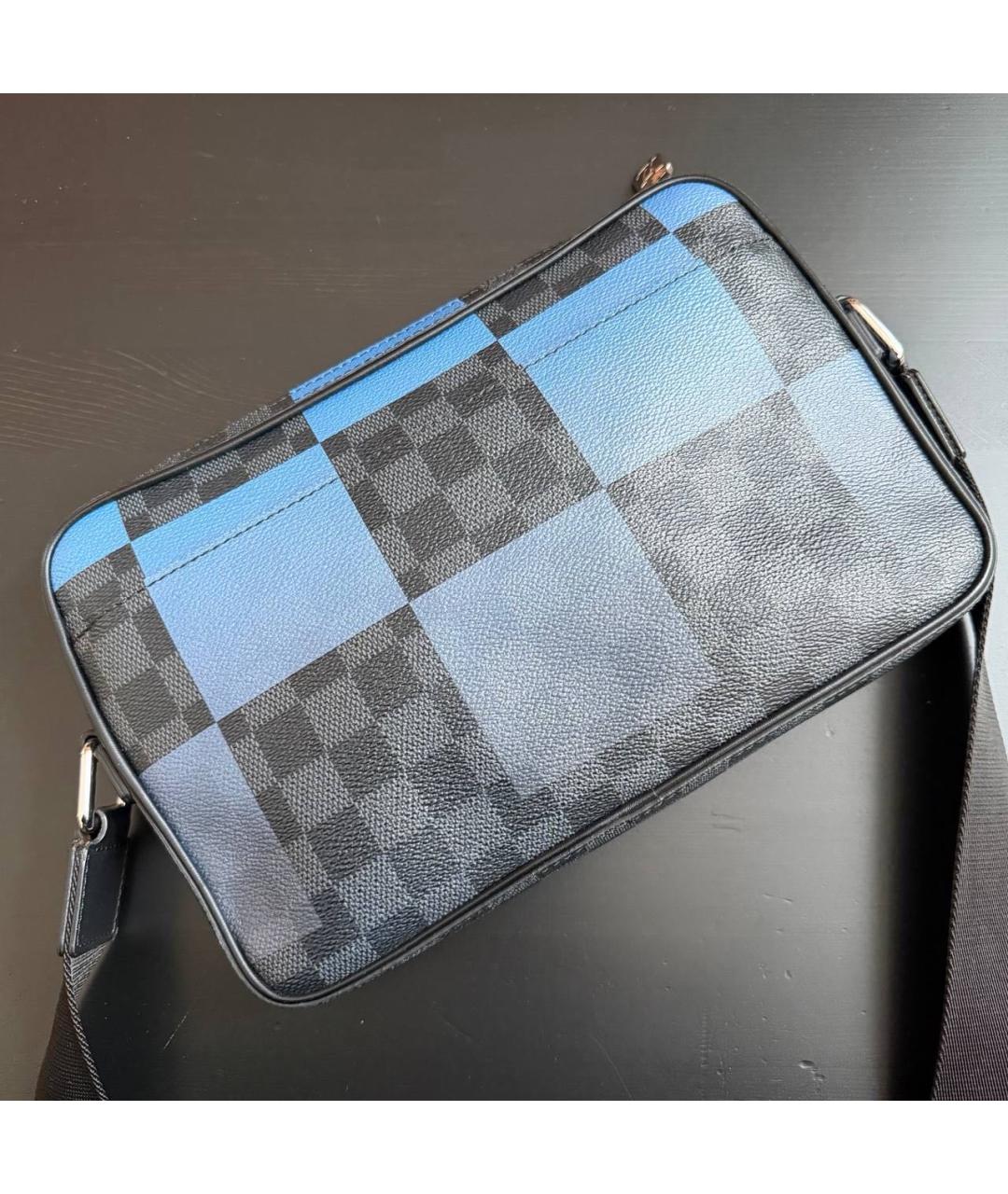 LOUIS VUITTON Синяя деним поясная сумка, фото 3