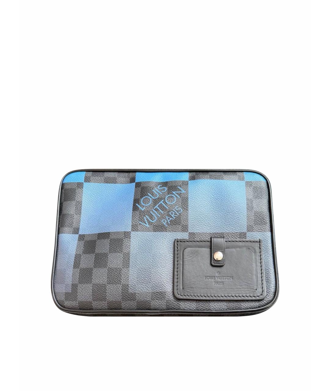 LOUIS VUITTON Синяя деним поясная сумка, фото 1